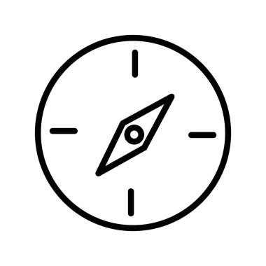 Kolayca düzenleyebilen veya düzenleyebilen pusula vektörü simgesi