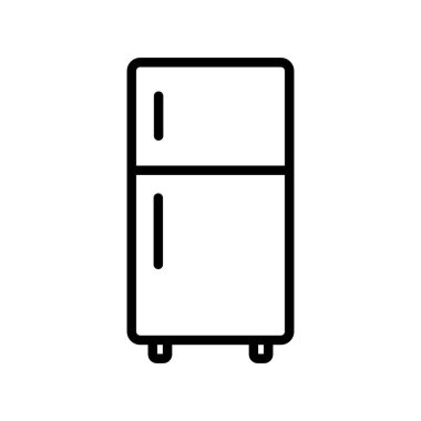 Kolayca düzenleyebilen ve düzenleyebilen Buzdolabı Vektör simgesi