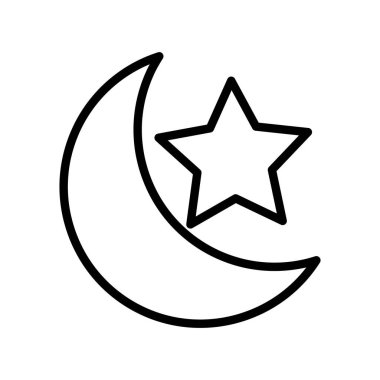 Kolayca düzenleyebilen veya düzenleyebilen Hilal Vektör simgesi