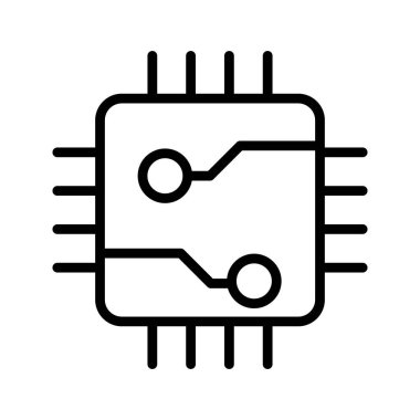 Kolayca düzenleyebilen veya düzenleyebilen Çip Vektörü simgesi