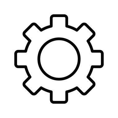 Kolayca düzenleyebilen ya da düzenleyebilen Cog Vektör simgesi