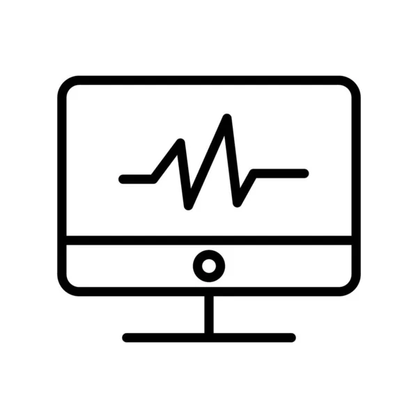 Ikona Heartbeat Vector Która Może Łatwo Modyfikować Lub Edytować — Wektor stockowy