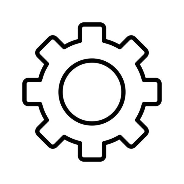 Icona Cog Vector Che Può Facilmente Modificare Modificare — Vettoriale Stock