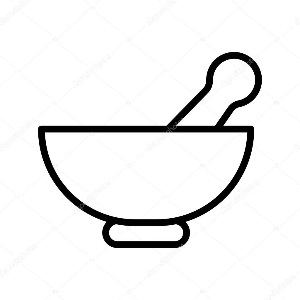 Medicine bowl Vector icon which can easily modify or edit