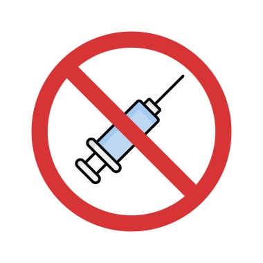 Enjeksiyon İzole Vektör simgesini durdur. Bu simge kolayca değiştirilebilir veya düzenlenebilir