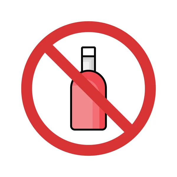 Stop Wine Isolated Vector Pictogram Dat Gemakkelijk Kan Wijzigen Bewerken — Stockvector