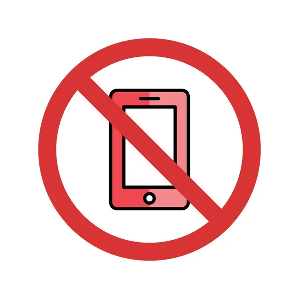 Stop Mobiltelefon Izolált Vektor Ikon Amely Könnyen Módosíthatja Vagy Szerkesztheti — Stock Vector