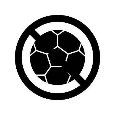 Futbolu Kolayca düzenleyebilen ve değiştirebilen izole edilmiş Vektör simgesini durdur