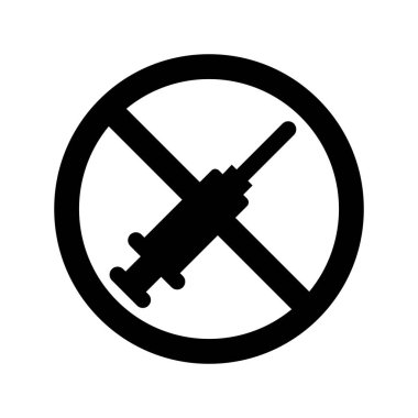 Enjeksiyon İzole Vektör simgesini durdur. Bu simge kolayca değiştirilebilir veya düzenlenebilir