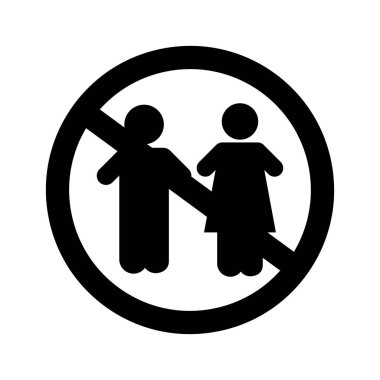 Çocukları Durdur Kolayca düzenleyebilen ve düzenleyebilen izole edilmiş Vektör simgesi