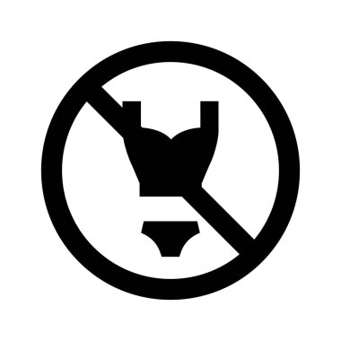 Bikini izole edilmiş vektör simgesini kolaylıkla düzenleyebilen veya düzenleyebilen durdur