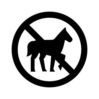 Kolayca düzenleyebilen ve düzenleyebilen At İzole Vektör simgesini durdur