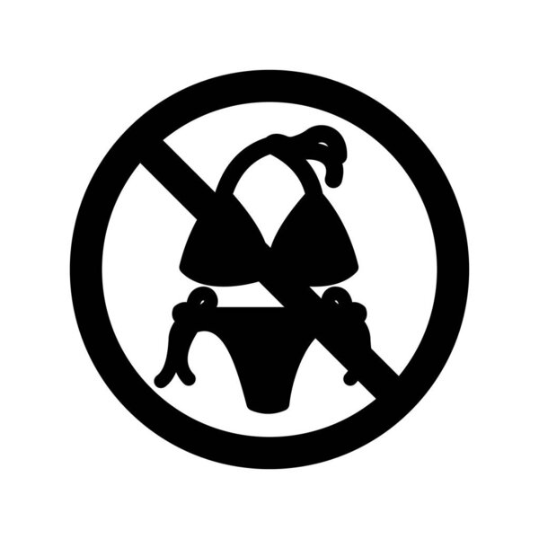 Stop Naked Isolated Vector icon which can easily modify or edit