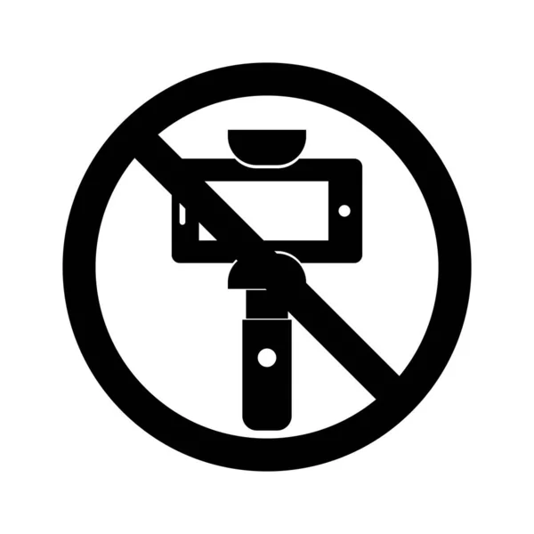 Stop Selfie Izolált Vektor Ikon Amely Könnyen Módosíthatja Vagy Szerkesztheti — Stock Vector