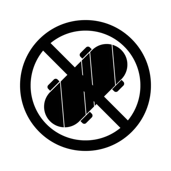 Stop Skate Izolált Vektor Ikon Amely Könnyen Módosíthatja Vagy Szerkesztheti — Stock Vector