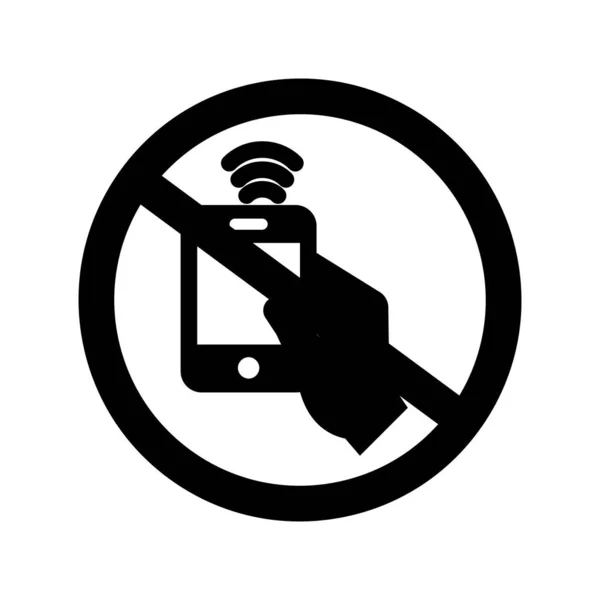 Stop Mobile Wifi Isolated Vector Symbol Das Leicht Ändern Oder — Stockvektor