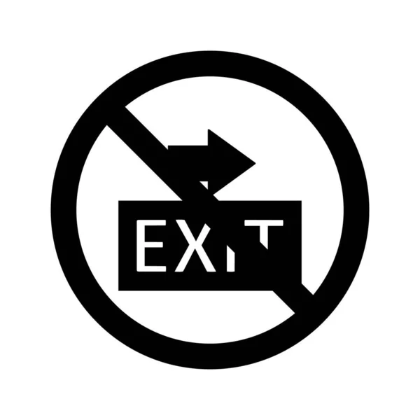 Stop Exit Elszigetelt Vektor Ikon Amely Könnyen Módosíthatja Vagy Szerkesztheti — Stock Vector