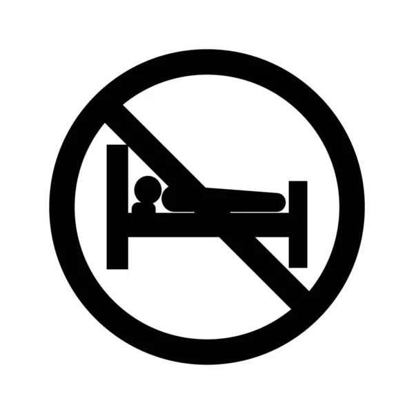 Stop Sleeping Isolated Vector Icon Which Can Easily Modify Edit — Stock Vector