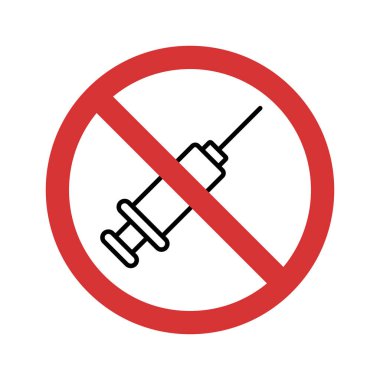 Enjeksiyon İzole Vektör simgesini durdur. Bu simge kolayca değiştirilebilir veya düzenlenebilir