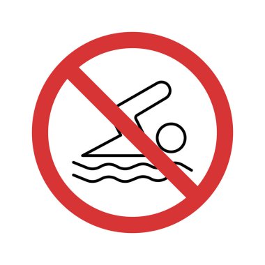 Kolayca değiştirilebilen ya da düzenlenebilen izole edilmiş vektör simgesini yüzmeyi durdur