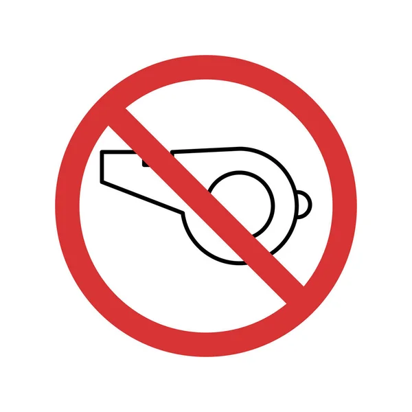 Stop Whistle Geïsoleerde Vector Pictogram Dat Gemakkelijk Kan Wijzigen Bewerken — Stockvector