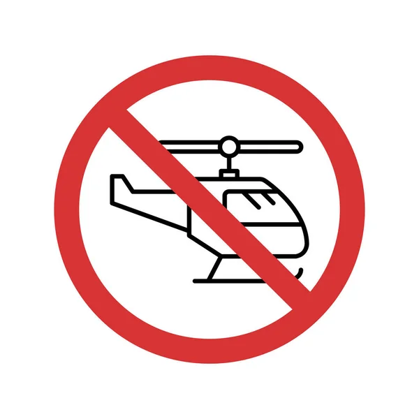 Stop Helicopter Icono Vector Aislado Que Puede Modificar Editar Fácilmente — Vector de stock