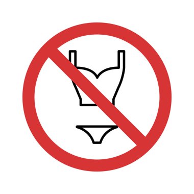 Bikini izole edilmiş vektör simgesini kolaylıkla düzenleyebilen veya düzenleyebilen durdur