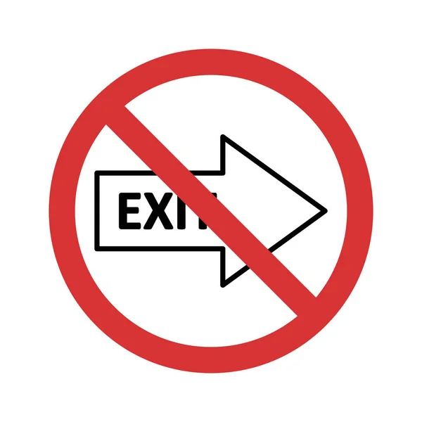 Stop Exit Isolated Vector Pictogram Dat Gemakkelijk Kan Wijzigen Bewerken — Stockvector
