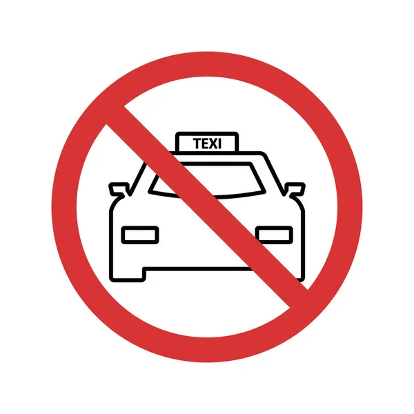 Stop Taxi Isolated Icona Vettoriale Che Può Facilmente Modificare Modificare — Vettoriale Stock