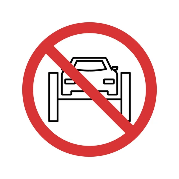 Stop Car Bridge Isolated Vector Icon Das Leicht Geändert Oder — Stockvektor