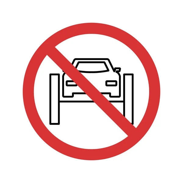 Stop Car Bridge Isolated Vector Icon Which Can Easily Modify — Stock Vector