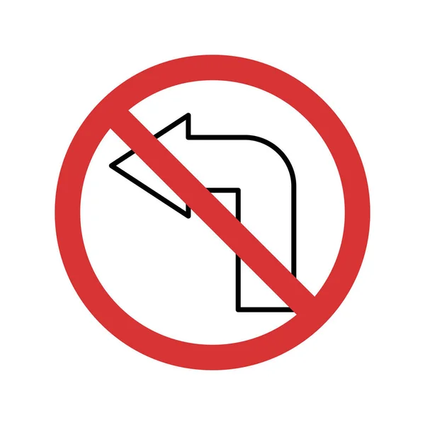 Stop Left Isolated Vector Icon Which Can Easily Modify Edit — Stock Vector