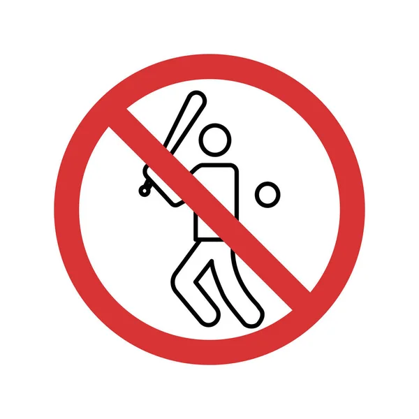 Stop Baseball Izolált Vektor Ikon Amely Könnyen Módosíthatja Vagy Szerkesztheti — Stock Vector