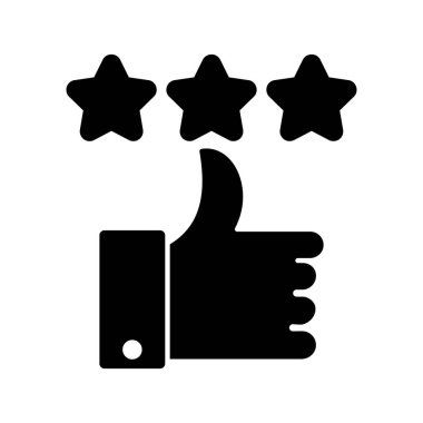 Kolayca düzenleyebilen ve düzenleyebilen müşteri değerlendirme vektörü simgesi