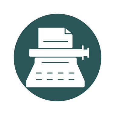 Kolayca değiştirebilen ya da düzenleyebilen daktilo vektör simgesi