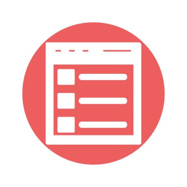 Kolayca düzenleyebilen ve düzenleyebilen İşlem Listesi Vektörü simgesi