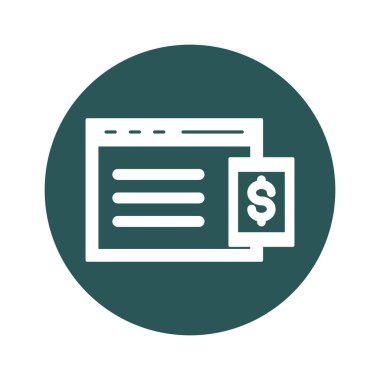  Kolayca düzenleyebilen ya da düzenleyebilen bilgisayar bankacılık vektörü simgesi