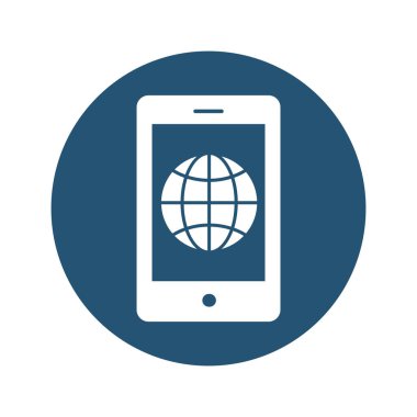 Kolayca düzenleyebilen ve düzenleyebilen küresel ağ vektörü simgesi