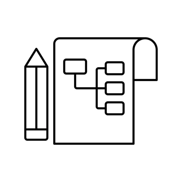 Gestion Contenu Icône Vectorielle Qui Peut Facilement Modifier Modifier — Image vectorielle