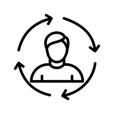Kolayca düzenleyebilen ya da düzenleyebilen yardımcı pazarlama vektörü simgesi