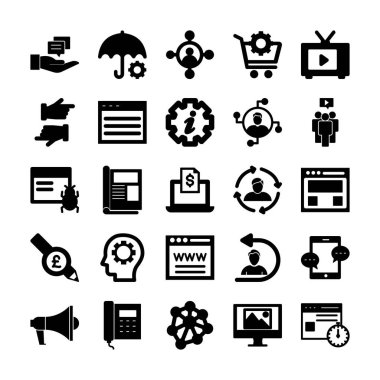 Web teknolojisi & Dijital simgeler her bir simgeyi kolayca düzenleyebilir ya da düzenleyebilir