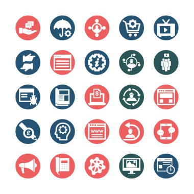 Web teknolojisi & Dijital simgeler her bir simgeyi kolayca düzenleyebilir ya da düzenleyebilir