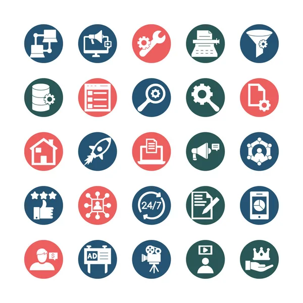 Web Technology Digital Icons Pack Κάθε Εικονίδιο Μπορεί Εύκολα Τροποποιήσει — Διανυσματικό Αρχείο