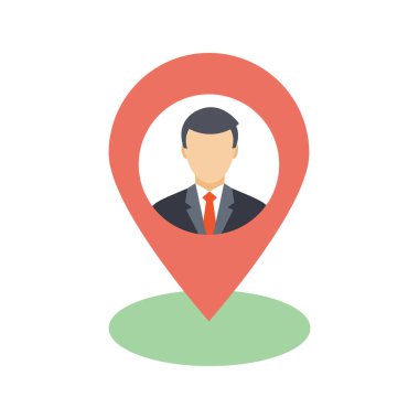 İş sahası Renk Vektörü Simgesi Kolayca düzenleyebilen