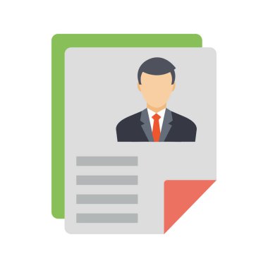 Kolayca düzenleyebilen ya da değiştirebilen müfredat vitae, Renk Vektörü Simgesi