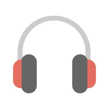 Kulaklıklar Renk Vektörü Simgesi Kolayca değiştirilebilir veya düzenlenebilir