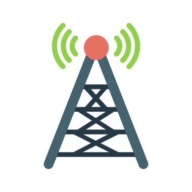 Hotspot kulesi Renk Vektörü Simgesi Kolayca düzenleyebilen