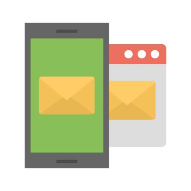 Renk Vektörü Simgesini kolaylıkla düzenleyebilen ve düzenleyebilen e- posta ile pazarlama