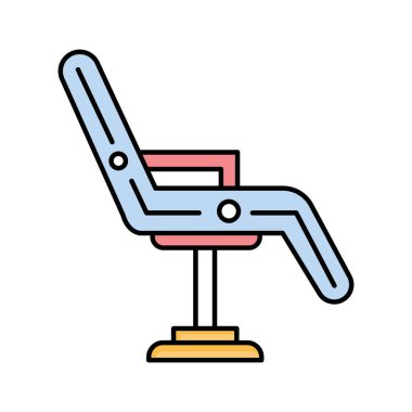 Berber sandalyesi izole edilmiş vektör simgesi kolayca düzenleyebilir ya da değiştirebilir