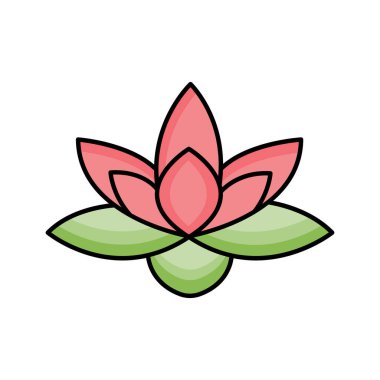 Su çiçeği izole edilmiş Vektör simgesi kolayca değiştirilebilir ya da düzenlenebilir